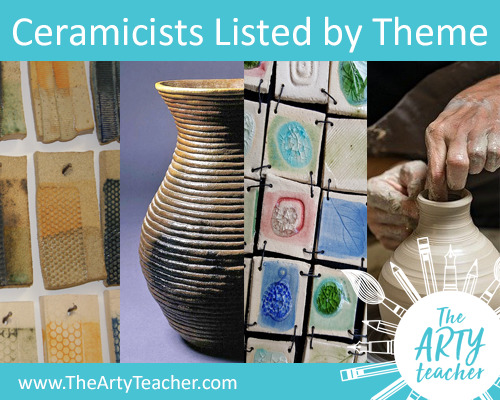 ceramicists listed by theme