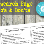 Artist Research Page Do's and Don'ts