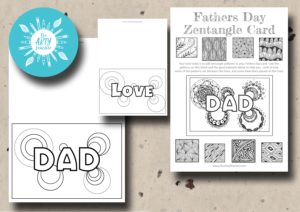 Father’s Day Zentangle Card